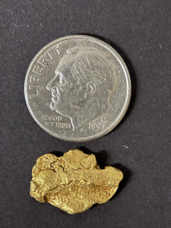 ALASKAN GOLD NUGGET| Natural Gold Nugget| Authentic Alaska Natural Gold Nugget| 1.821 Grams Of Pure Raw Gold| Rare Collector's Piece Or Gift - Image 4