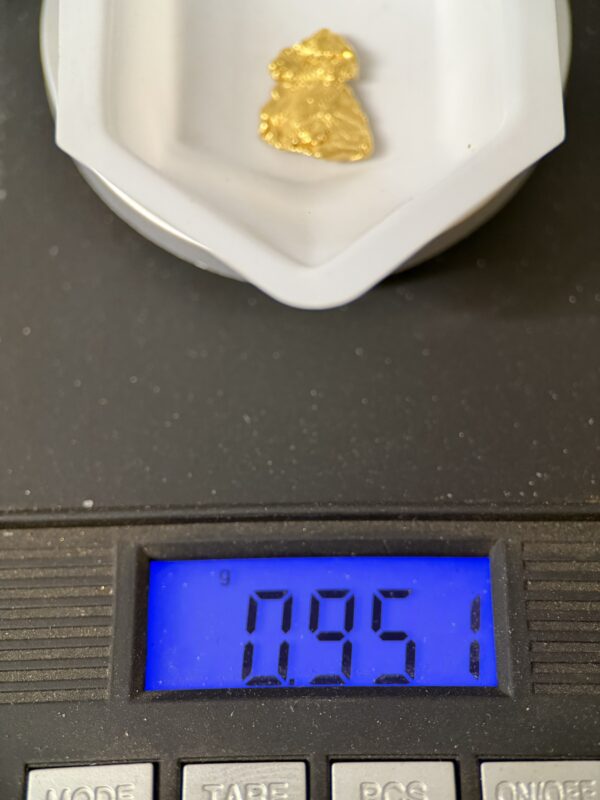 ALASKAN GOLD NUGGET| Natural Gold Nugget| Authentic Alaska Natural Gold Nugget| 0.951 Grams Of Pure Raw Gold| Rare Collector's Piece Or Gift - Image 2